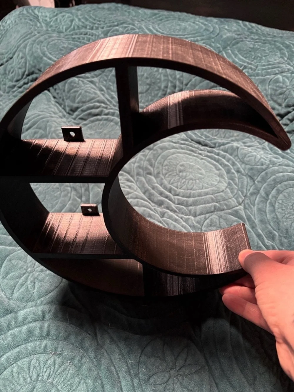 Crescent Moon Wall Display Shelf